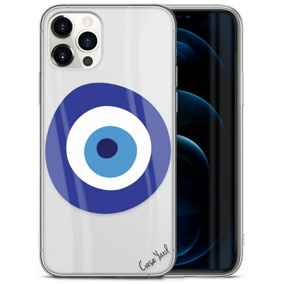 Caseyard TPU Clear Case for iPhone 13 with Evil Eye design phone cover