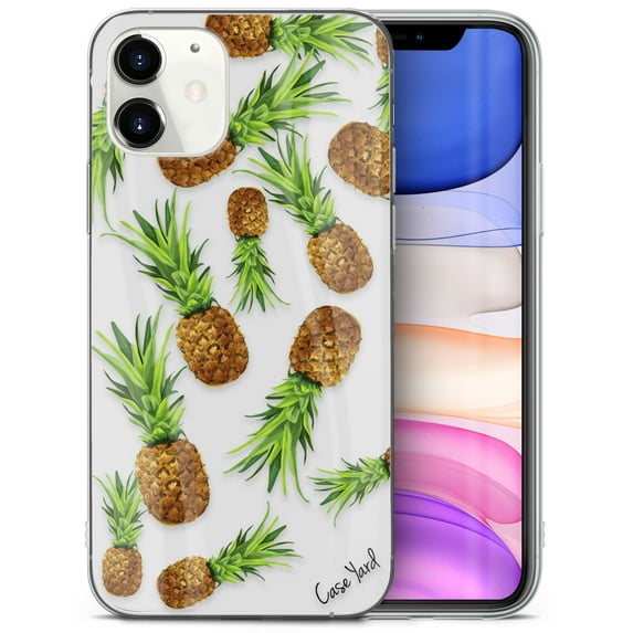 Caseyard TPU Clear Case for iPhone 13 with Pineapple Yard design phone cover