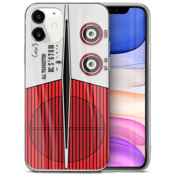 Caseyard TPU Clear Case for iPhone 13 with Vintage Radio design phone cover