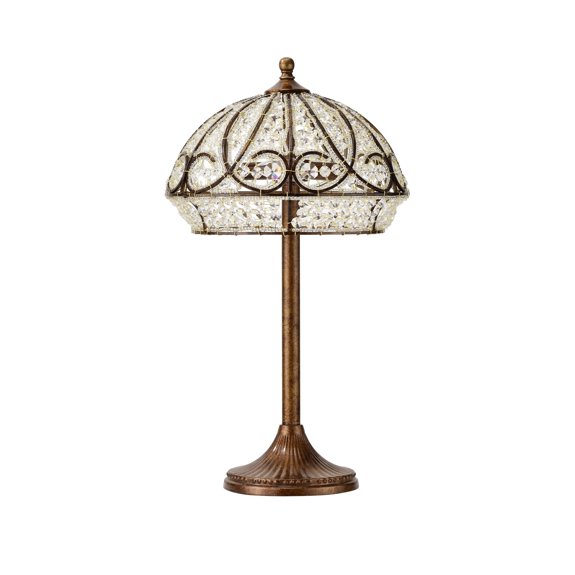 Caseyle 13 in. 2-Light Indoor Bronze Finish Table Lamp