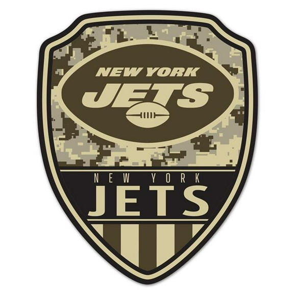 Caseys 9416662380 11 x 14 in.   York Jets Sign Wood - Shield Shape