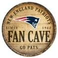 thumbnail image 1 of Caseys 9416628477 14 in.   England Patriots Sign Wood - Round Barrel Top Design, 1 of 1