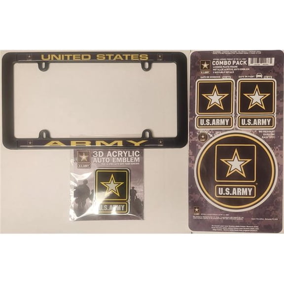 Caseys 1493499086 US Army Auto Accessory Combo Kit
