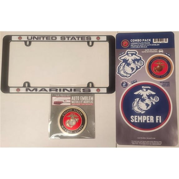 Caseys 1493499087 US Marine Auto Accessory Combo Kit