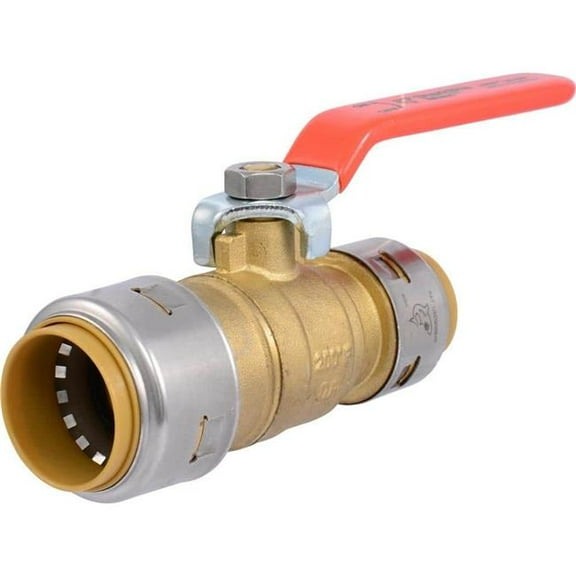 Cash ACME UR22993 1 x 0.75 in. Push-to-Connect Reducing Brass Ball Valve