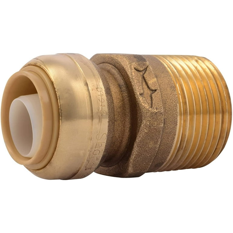 SharkBite 1/2-in Push-to-Connect x 3/4-in MNPT dia Male Adapter Push Fitting SharkBite 1/2-in Push-to-Connect x 3/4-in MNPT dia Male Adapter Push Fitting