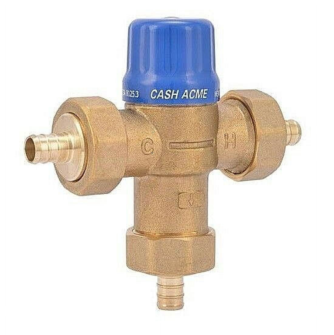 3/4 Inch Brass Thermostatic Mixing Valve with Barb Connections