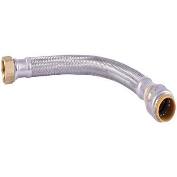 Cash Acme & Sharkbite UR3088FX15 15 in. Stainless Steel Braided Water Heater Connector