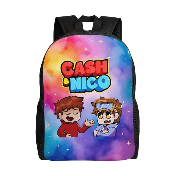 Cash And Nico Backpack Laptop Backpack for Teen Women men 16.1 Inch Casual Daypack