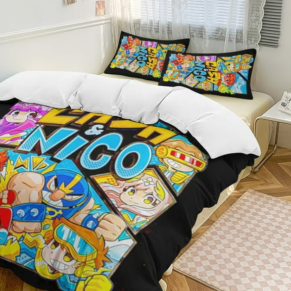Cash And Nico Comfortable 3-Piece Bedding Set Pillow Case Bed Duvet Cover Pillowcases