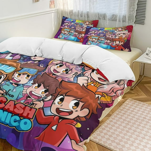 Cash And Nico Comfortable 3-Piece Bedding Set Pillow Case Bed Duvet Cover Pillowcases