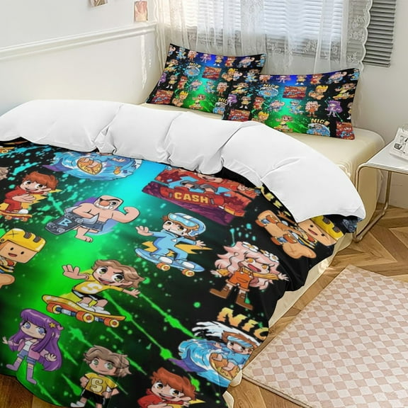 Cash And Nico Comfortable 3-Piece Bedding Set Pillow Case Bed Duvet Cover Pillowcases