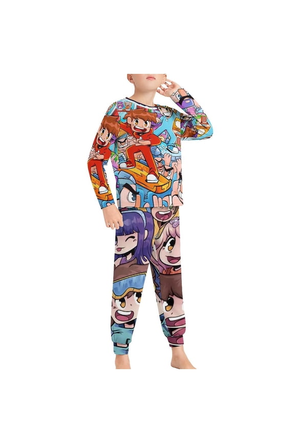 Cash And Nico Pajama Suit Sleepwear Long Sleeve Pants And Tops 2-Piece Paj Set Jams