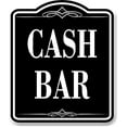 thumbnail image 1 of Cash Bar BLACK Aluminum Composite Sign, 20"x24", 1 of 5