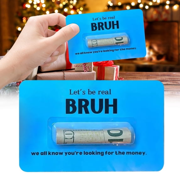 Cash Card Paper Money Holder Funny Gift Card For Teen Birthday Holiday Graduation With Blank Back For Personal Message