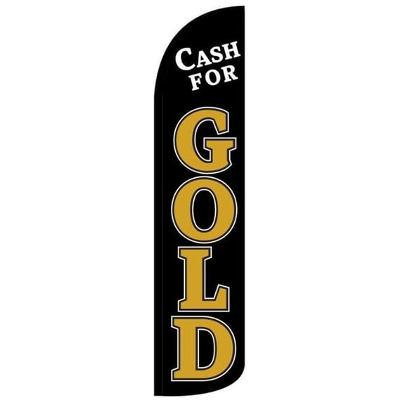 Cash For Gold Windless flag Without Pole Advertisement /Business Flags | Feather Flag |