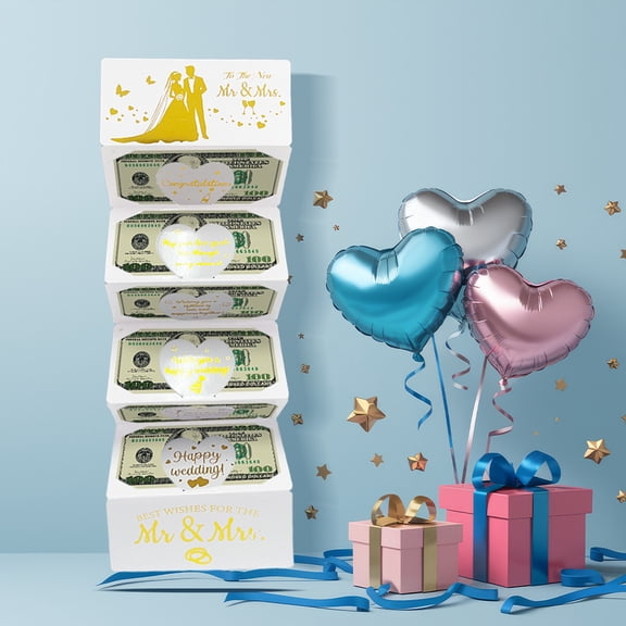 Cash Gift Envelope 2026 New Year's Eve Money Card Holder 6PCS New Year Theme Party Supplies Cheers to 2026 Gifts Surprise Money Holder for NYE Birthday Holiday Party Decor