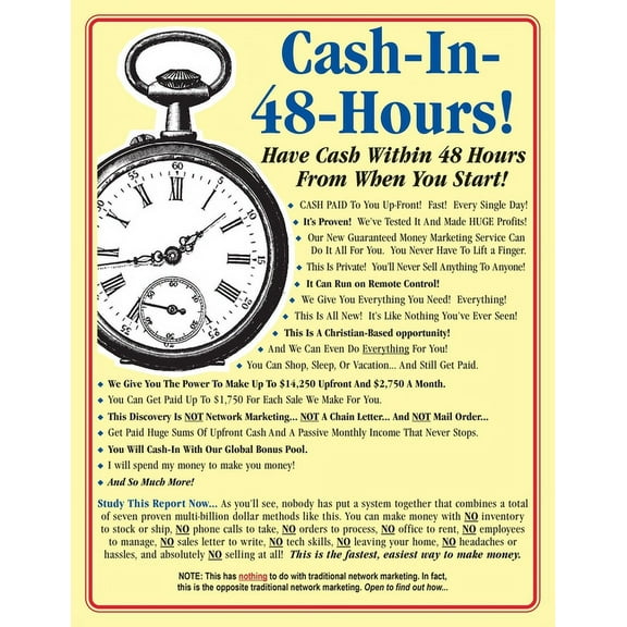 Cash-In-48-Hours! (Paperback)