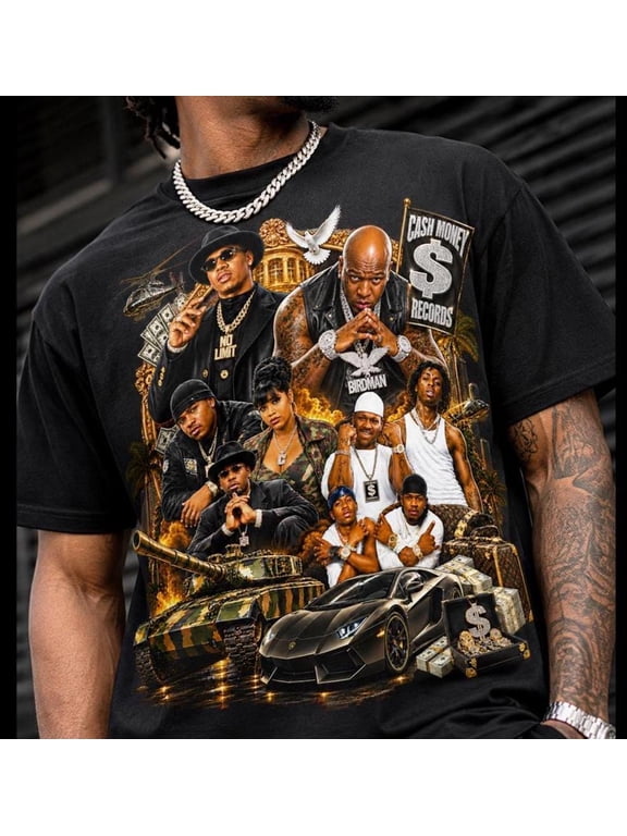 Cash M0ney No Limit Tour Tee, Vintage Hip Hop Rap Shirt, 90s Music Graphic Tee, New Orleans Streetwear, Throwback Concert Shirt
