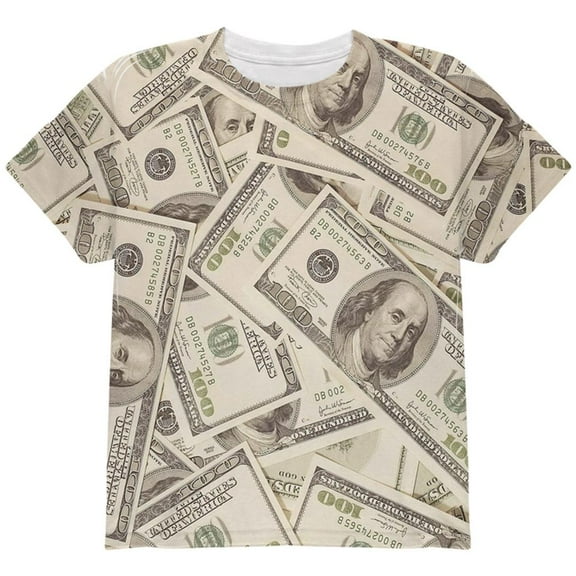Cash Money All Over Youth T Shirt Multi YLG