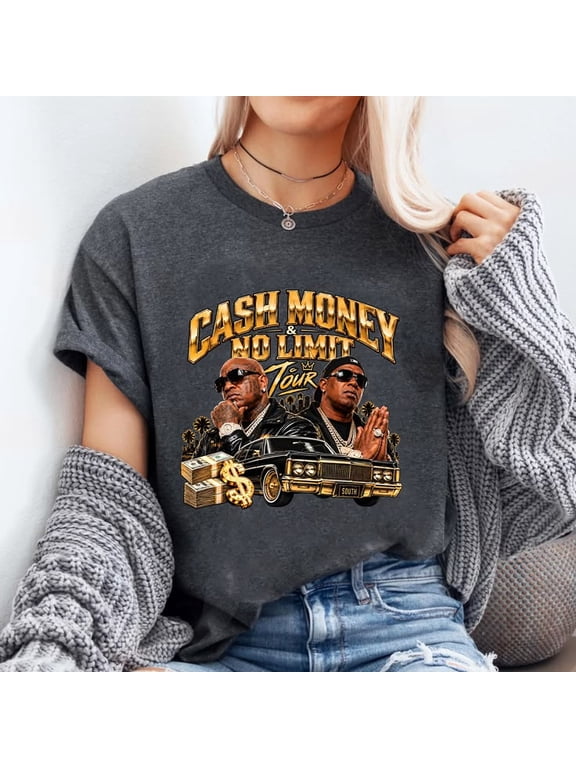 Cash Money No Limit Tour, Rap Hip HopTour 2026 T-shirt Sizes S-5XL