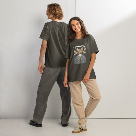 Cash Money Tshirt (Washed Charcoal, S)