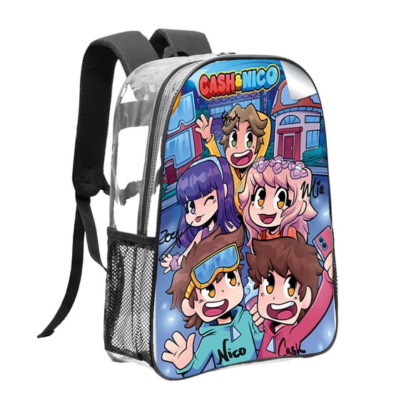 Cash & Nico Pattern Transparent Backpack Lightweight And fashionable Showcasing Personality And Leading The Trend