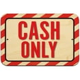 thumbnail image 1 of Cash Only 9" x 6" Wood Sign, 1 of 1