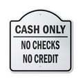 thumbnail image 1 of Cash Only No Checks No 12" X 12" Sign | Indoor/Outdoor Plastic | SignMission Designer Novelty Gift Funny Joke Gag Road Garage, 1 of 4