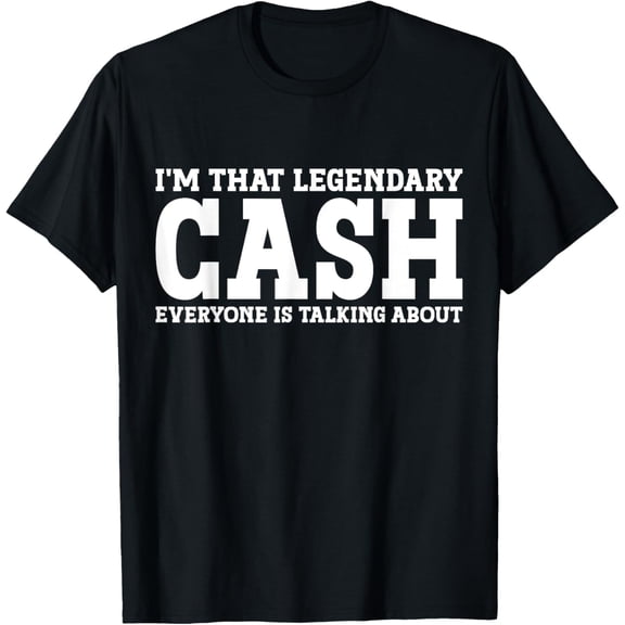 Cash Personal Name Funny Cash T-Shirt100% cotton