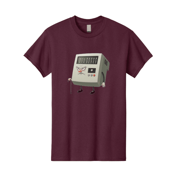 Cash-Register-Character Mens Graphic Tee, 100% Cotton, Casual Summer Wear BAA258