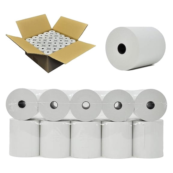 Cash Register Paper 3 1/8 x 200 Thermal Rolls 50 Pack Works With Star Micronics TSP143IIIU USB Receipt Printer Paper Clover Station BPA Free From .