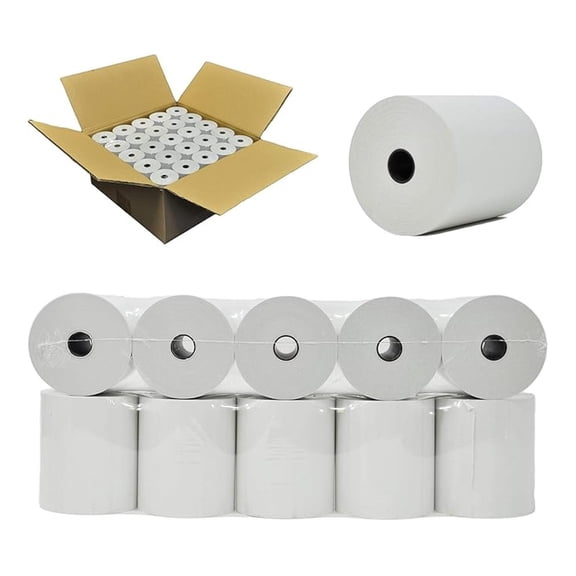 Cash Register Paper 3 1/8 x 200 Thermal Rolls 50 Pack Works With Star Micronics TSP143IIIU USB Receipt Printer Paper Clover Station BPA Free From .