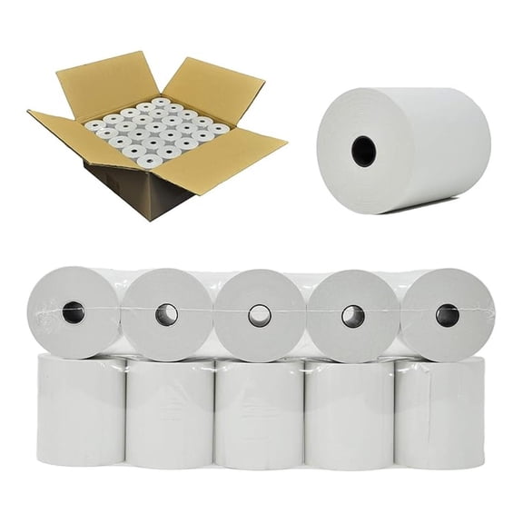 Cash Register Paper 3 1/8 x 200 Thermal Rolls 50 Pack Works With Star Micronics TSP143IIIU USB Receipt Printer Paper Clover Station BPA Free From .