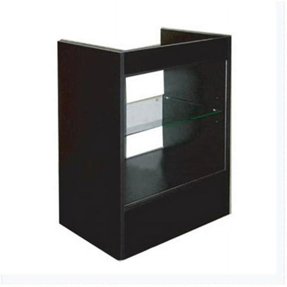 Cash Register Stand with Glass, Black