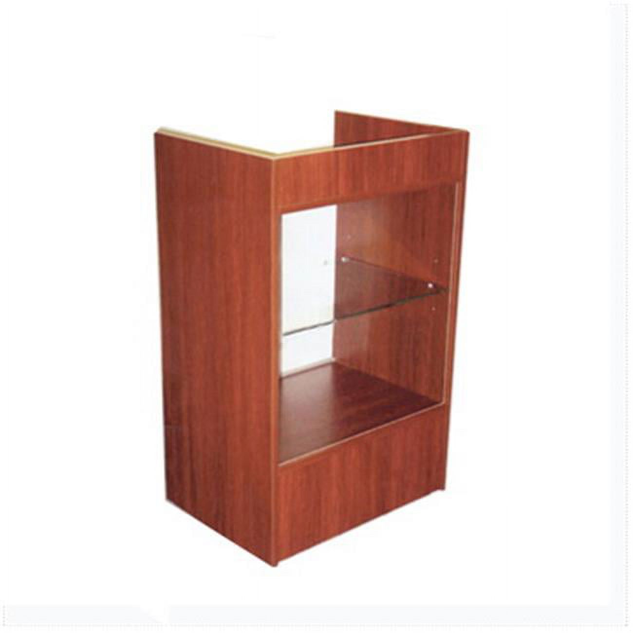 Cash Register Stand with Glass, Cherry