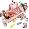 thumbnail image 1 of Cash Register for Kids Pink Learning Toy for Toddler Girls Boys Age +3 Mundo Toys, 1 of 7