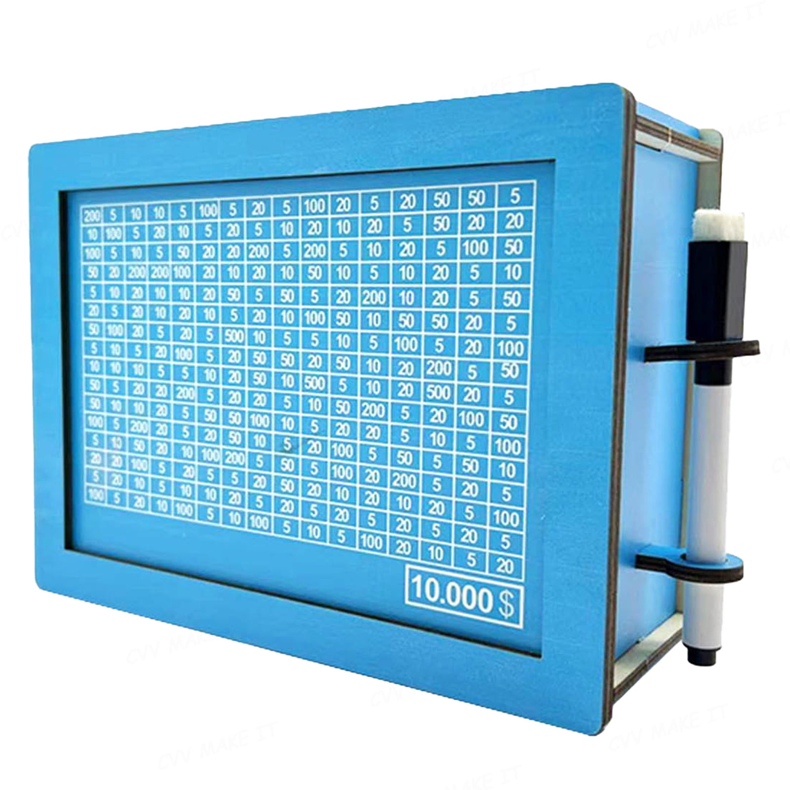 Cash Vault Wooden Savings Box 10000 Money Saving Challenge Box for ...