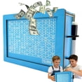 thumbnail image 1 of Cash Vault Wooden Savings Box Money Saving Box with Numbers and Target Portable Money Box for Cash Retro Cash Savings Box Savings Box for Adults Money Coin Counter for Children Gifts,Blue-10000, 1 of 6