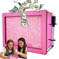 thumbnail image 1 of Cash Vault Wooden Savings Box Money Saving Box with Numbers and Target Portable Money Box for Cash Retro Cash Savings Box Savings Box for Adults Money Coin Counter for Children Gifts,Pink-5000, 1 of 6
