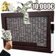 thumbnail image 1 of Cash Vault Wooden Savings Box Money Saving Box with Numbers and Target Portable Money Box for Cash Retro Cash Savings Box Savings Box for Adults Money Coin Counter for Children Gifts,Euro-10000, 1 of 6