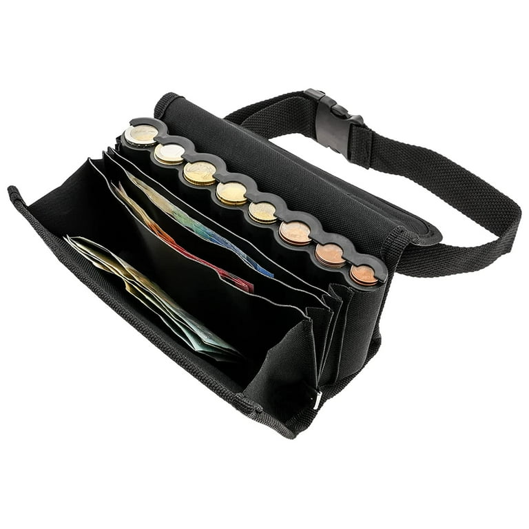 Cash Wallet with Coin Holder Coin Organizer Portable Belt Bag Adjustable Strap Multiple Compartments for Coin Cash Bill Walmart