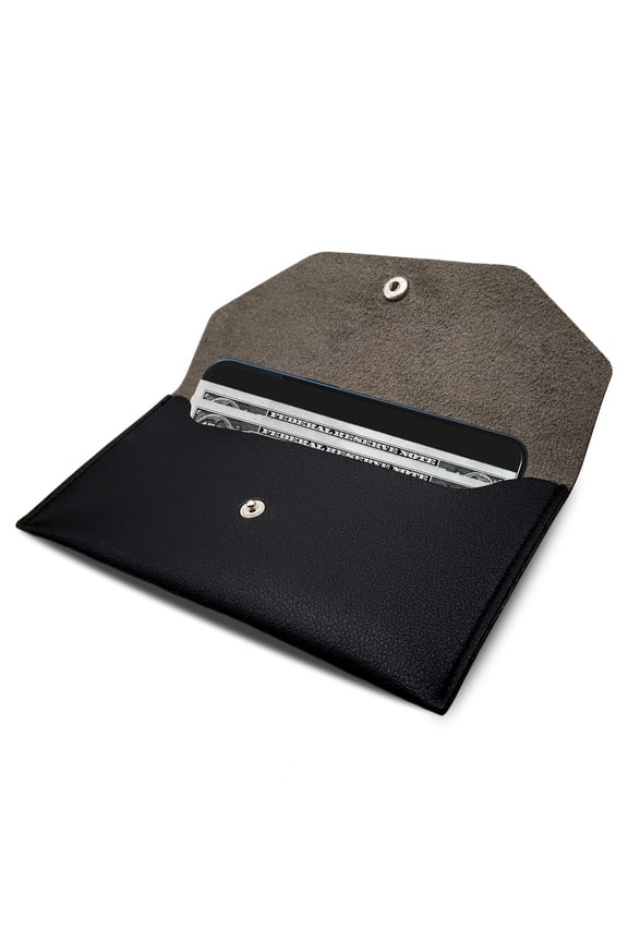 Cash Wallets for Women, Reusable Envelopes for Cash Leather Cash Envelope Wallet Men and Women Cash Wallet Envelope