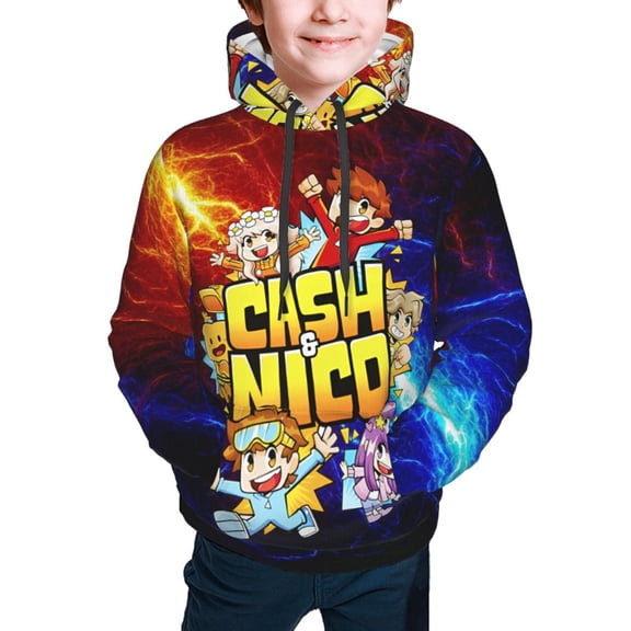 Cash and Ni-co Youth Pullover Hoodie Sweatshirt Long Sleeve Hooded Sweaters Boys Girls