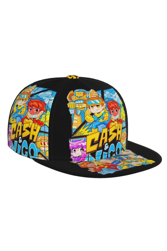 Cash and Nico Brim Bill Baseball Cap Adjustable Snapback Hat Hip Hop Dad Caps Men Women