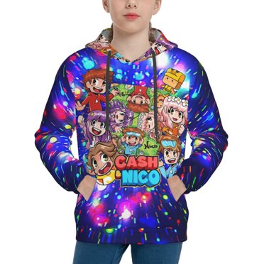 Cash and Nico Teen Hoodies Sweatshirts Pullover Long Sleeves Hooded Graphic Hoodie for Boys Girls