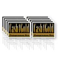 thumbnail image 1 of Cash4Gold Compramos Oro Yard Sign 10 Pack of 24 Inch x 36 Inch Single Sided Weatherproof Heavy-Duty Plastic with Stake | Spanish Gold Buying Services, Quick Cash, Reliable Shops | Made, 1 of 7