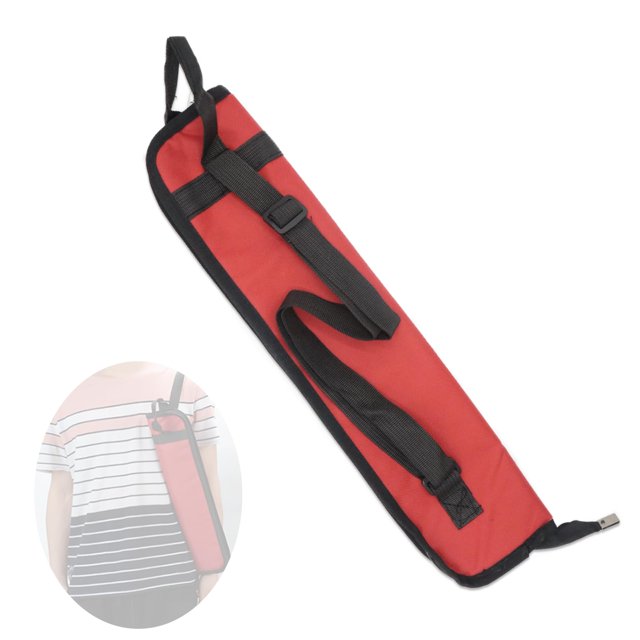 CashBeat Universal Drum Stick Bag, Red Drumstick Case Holder for All