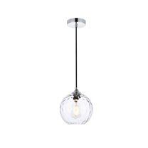 Cashel 8 inch chrome pendant