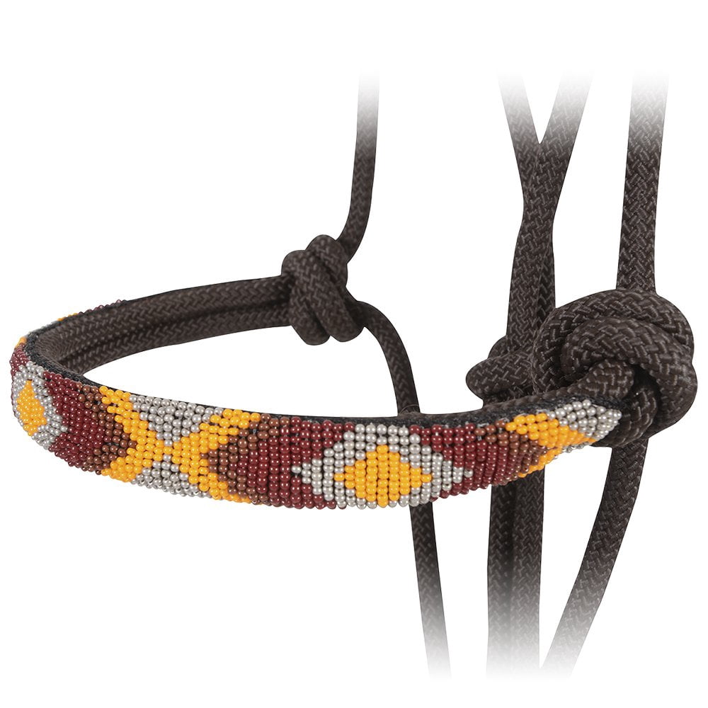 Nose Rope Cashel Beaded Nose Rope Halter with Lead - Chocolate - Walmart.com